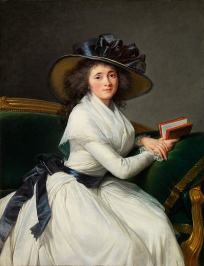 マリーシャーロットボンタン（1762-1848）の肖像、コンテスデラシャトレ 作： Elisabeth Louise Vigee Lebrun